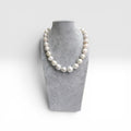 Collana Perla Scaramazza Forma Rotonda, Chiusura in Argento Sterling.