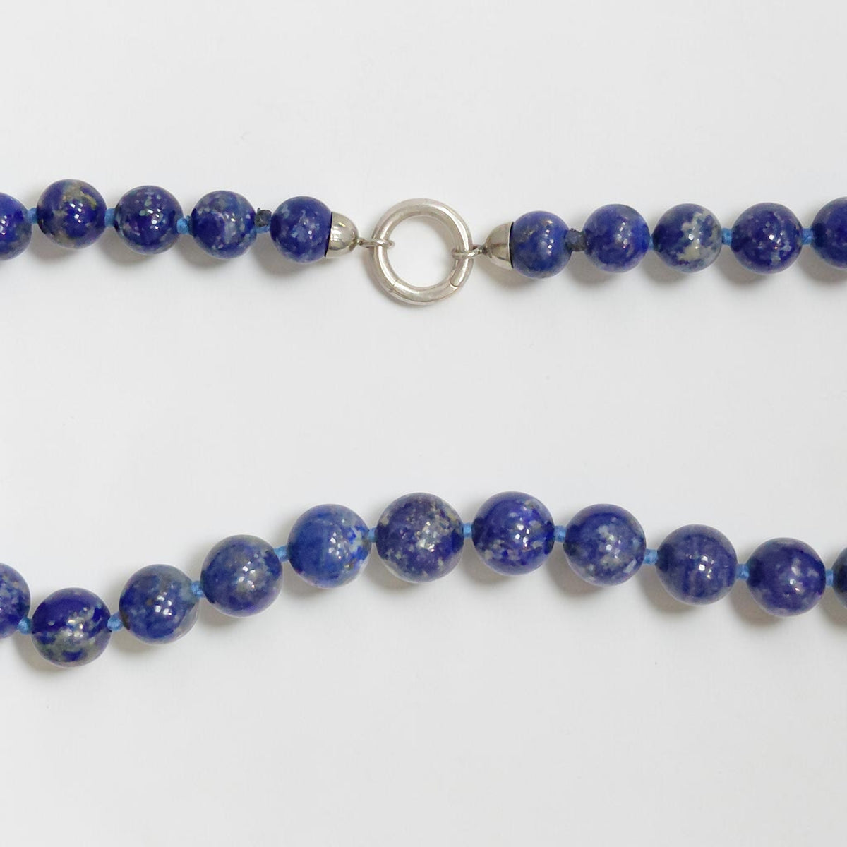 Collana Lapislazzuli, Chiusura Argento Sterling.
