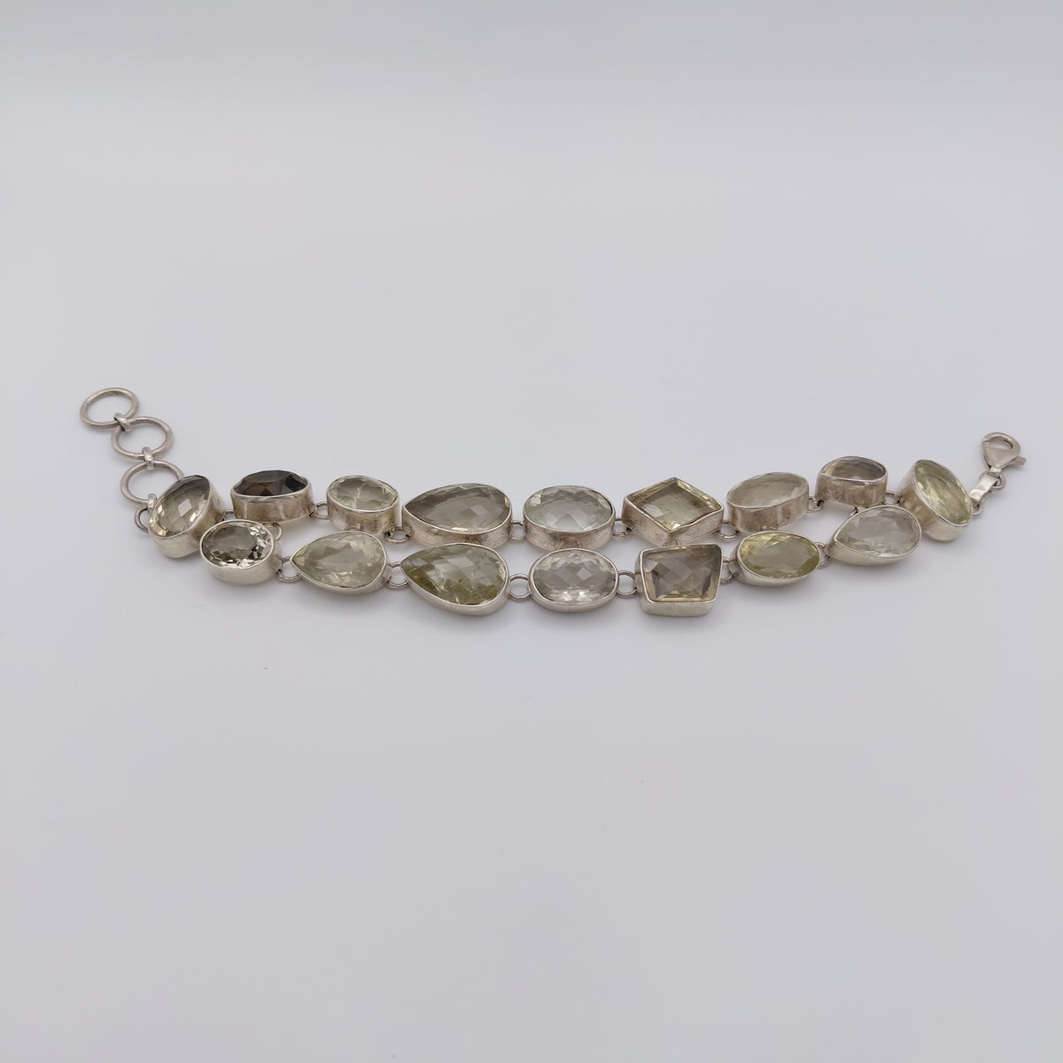 Bracciale Argento Sterling, Quarzo Citrino.