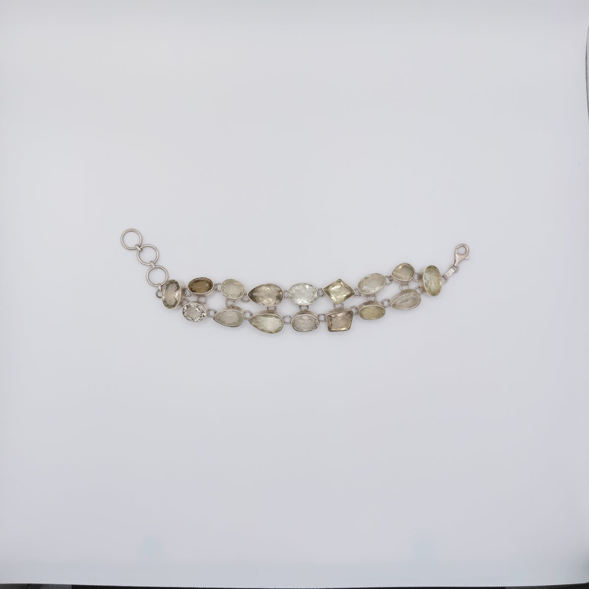 Bracciale Argento Sterling, Quarzo Citrino.