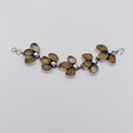 Bracciale Argento Sterling, Quarzo Citrino, Perla Naturale.