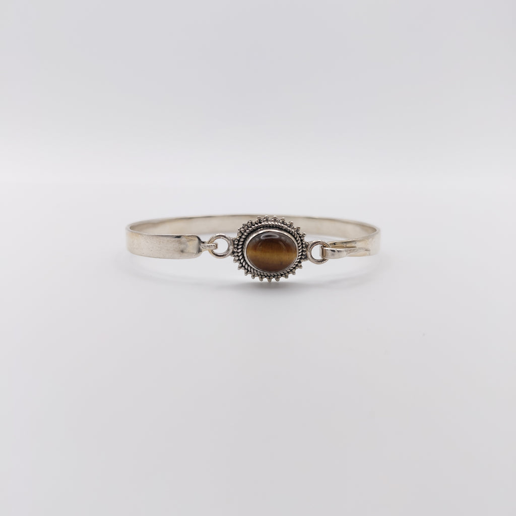 Bracciale Argento Sterling, Occhio di Tigre.