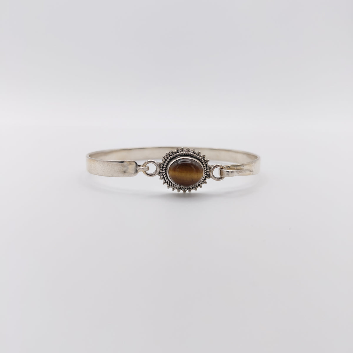 Bracciale Argento Sterling, Occhio di Tigre.