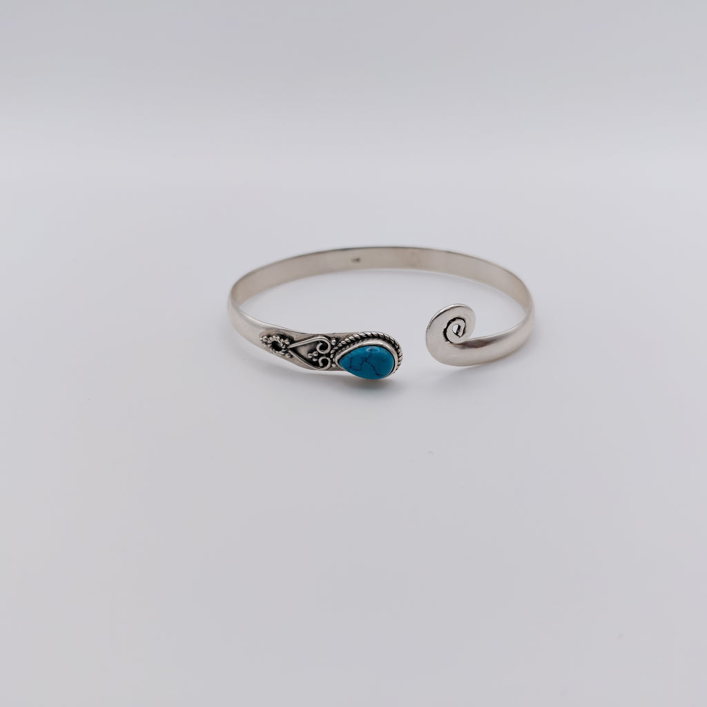 Bracciale Argento Sterling, Turchese Indiano.