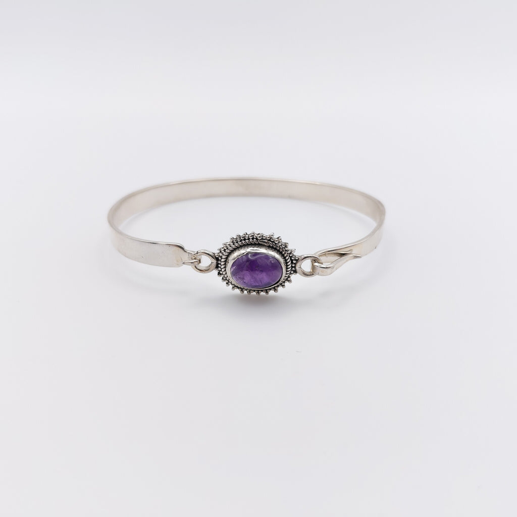 Bracciale Argento Sterling, Ametista.