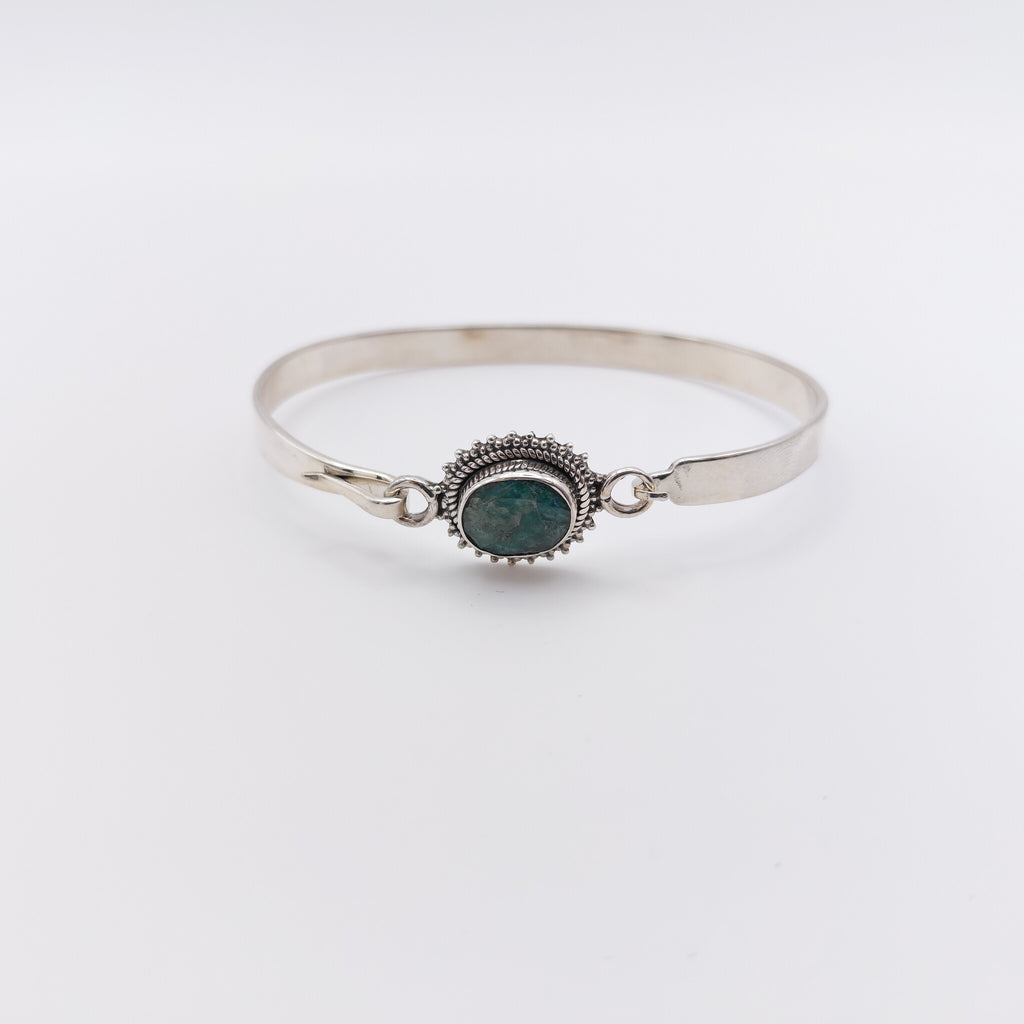 Bracciale Argento Sterling, Radice di Smeraldo.