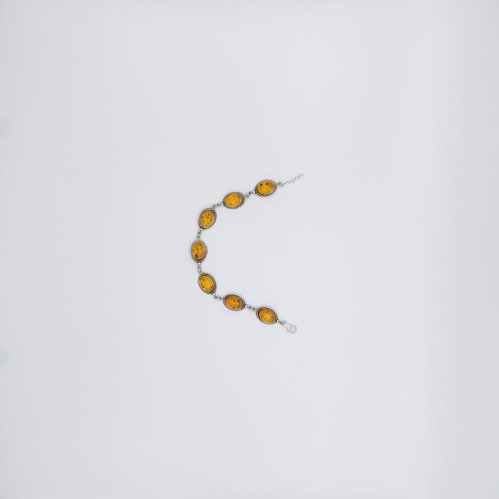 Bracciale Argento Sterling, Ambra.