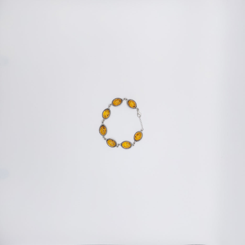 Bracciale Argento Sterling, Ambra.