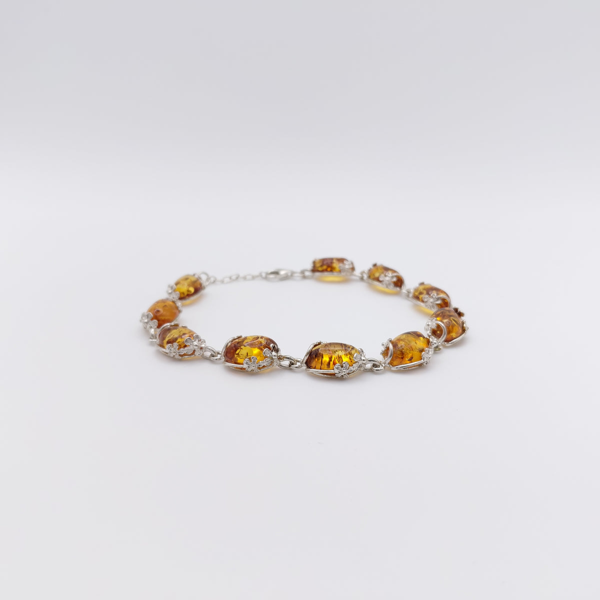 Bracciale Argento Sterling, Ambra.