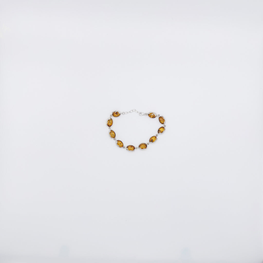 Bracciale Argento Sterling, Ambra.