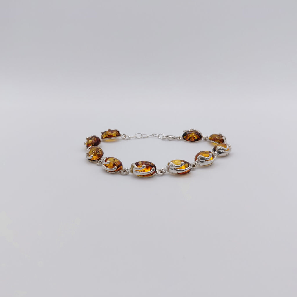 Bracciale Argento Sterling, Ambra.