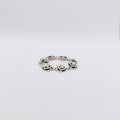 Bracciale a Maglie, Argento Sterling, "Rose".