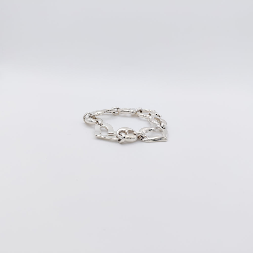Bracciale Argento Sterling, "Cuori".