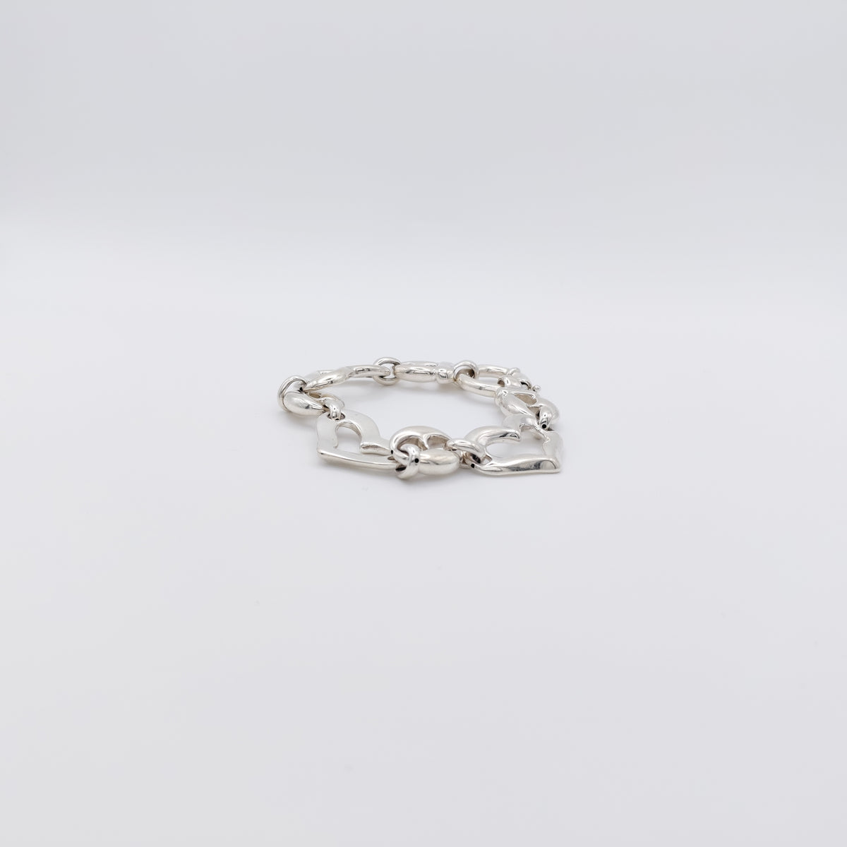 Bracciale Argento Sterling, "Cuori".