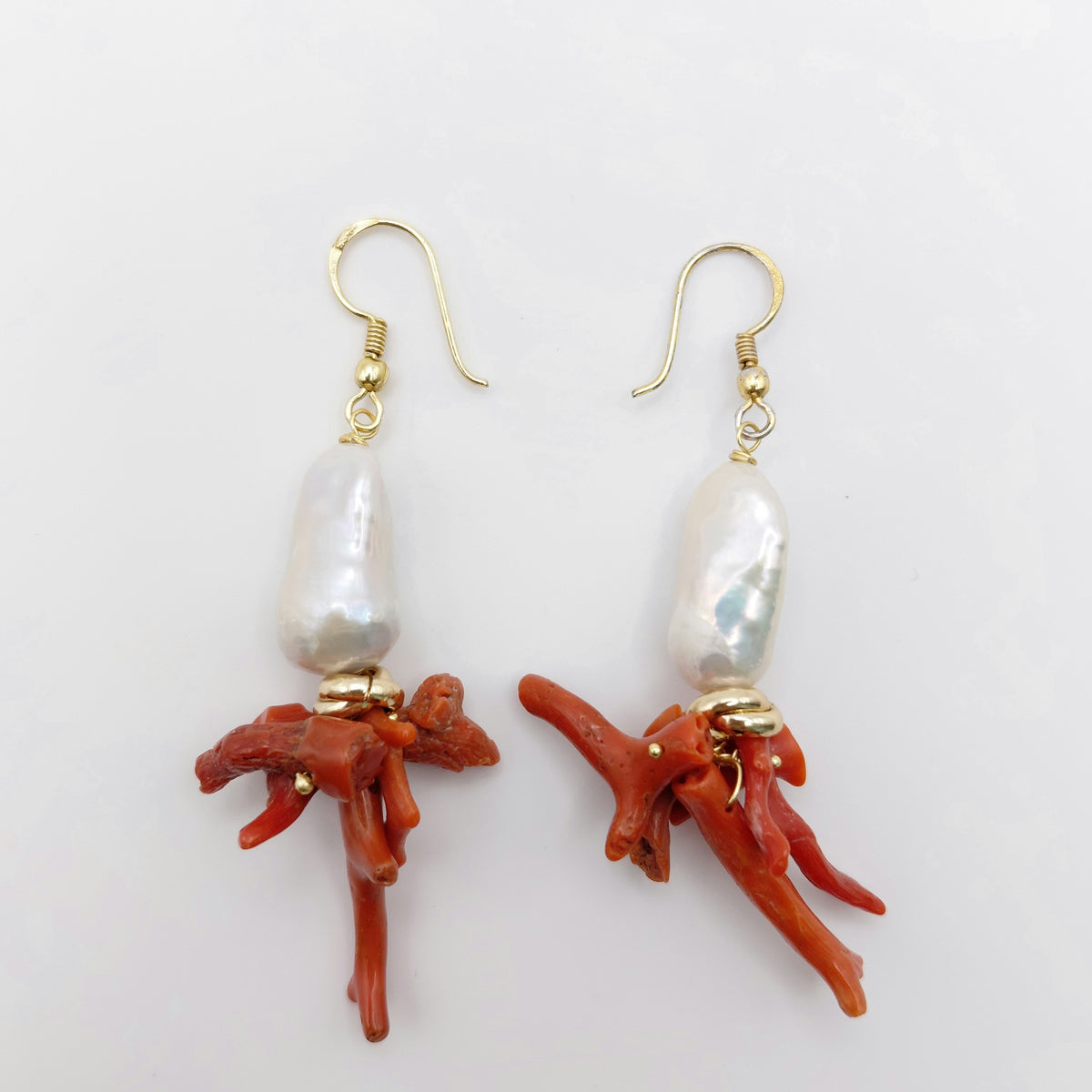 Orecchini Corallo, Perla Scaramazza.