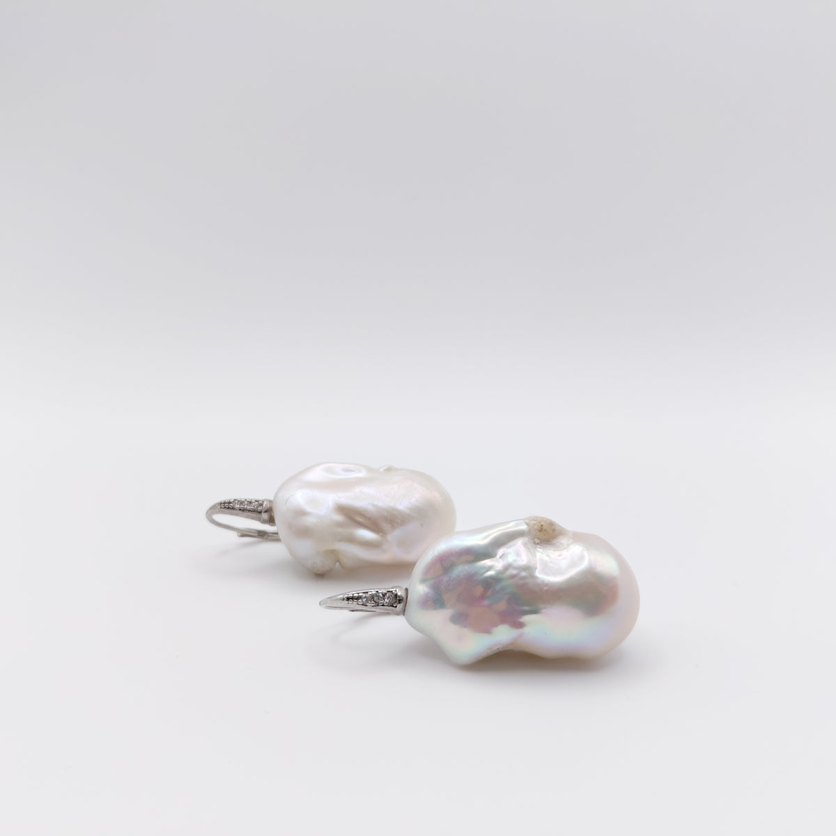 Orecchini Argento Sterling, Perla Scaramazza Australiana.