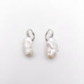 Orecchini Argento Sterling, Perla Scaramazza Australiana.