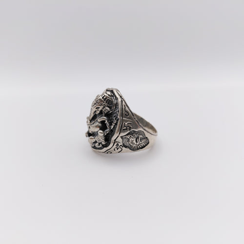 Anello Argento Sterling, "Ganesh".