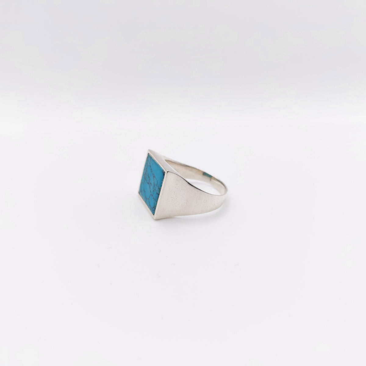 Anello Argento Sterling, Turchese.