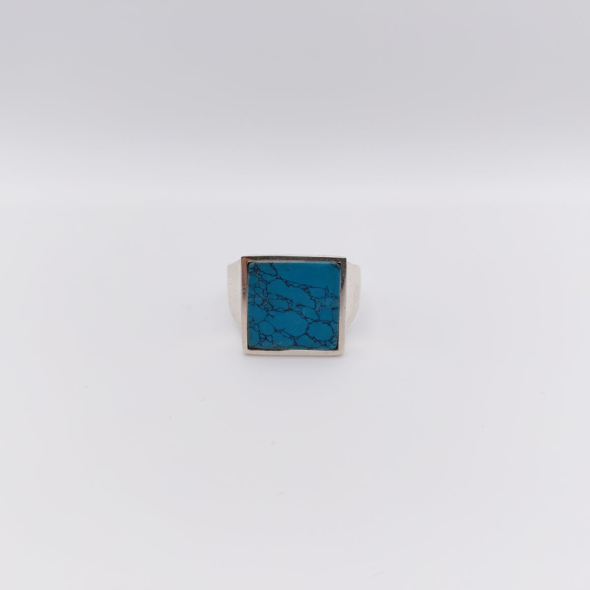 Anello Argento Sterling, Turchese.