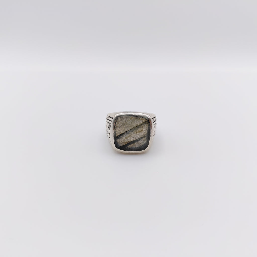 Anello Argento Sterling, Labradorite.