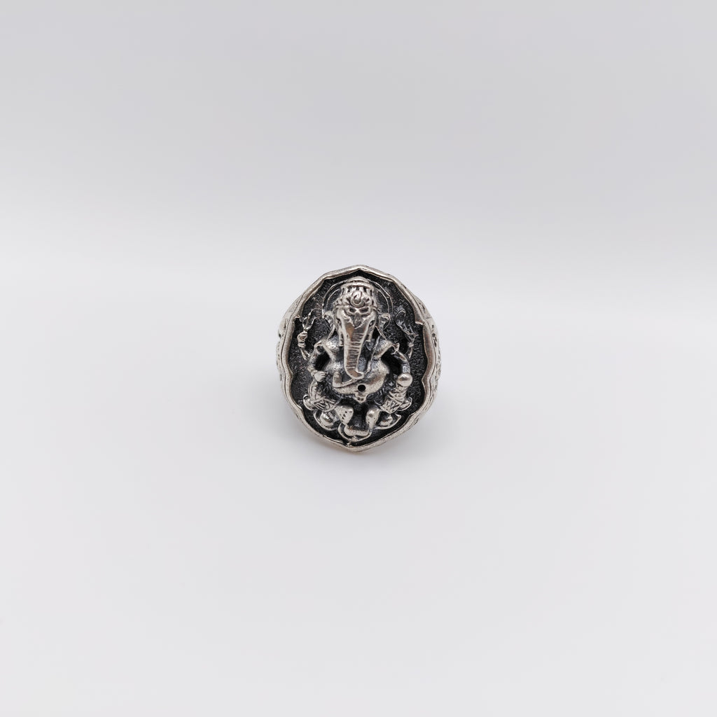 Anello Argento Sterling, "Ganesh".