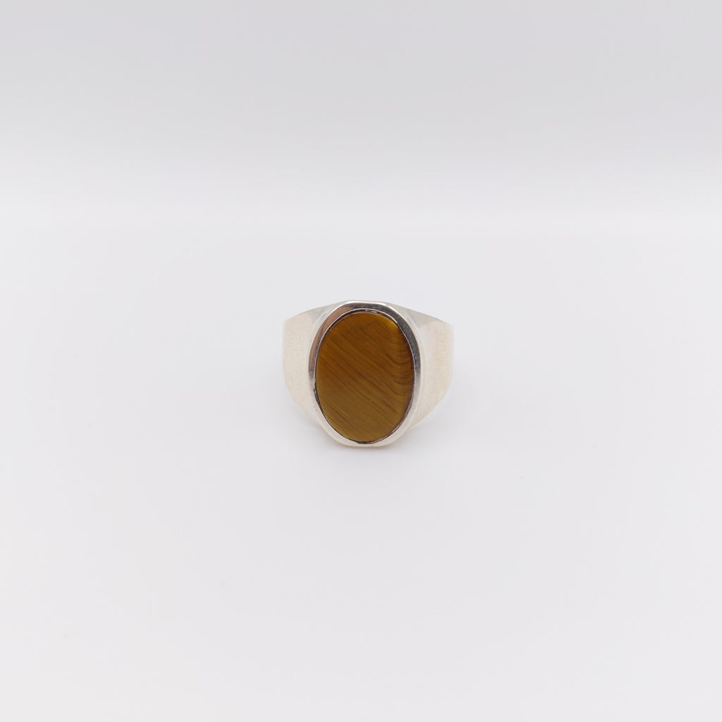 Anello Argento Sterling, Occhio di Tigre.