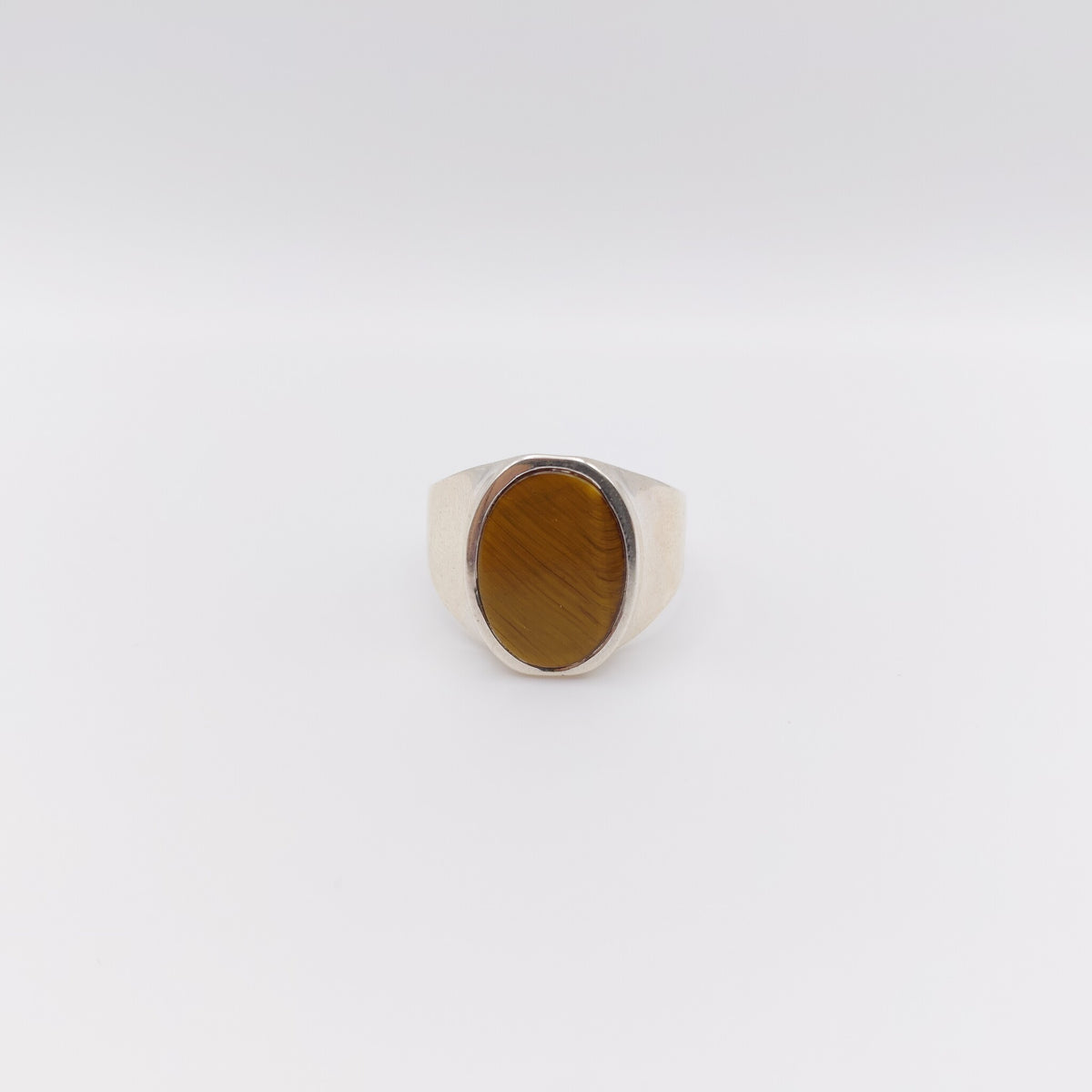 Anello Argento Sterling, Occhio di Tigre.