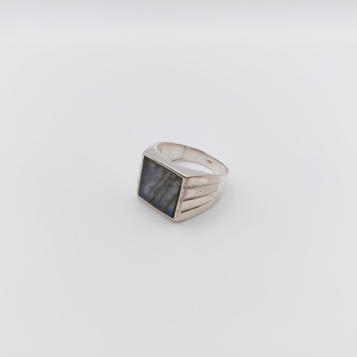 Anello Argento Sterling, Labradorite.