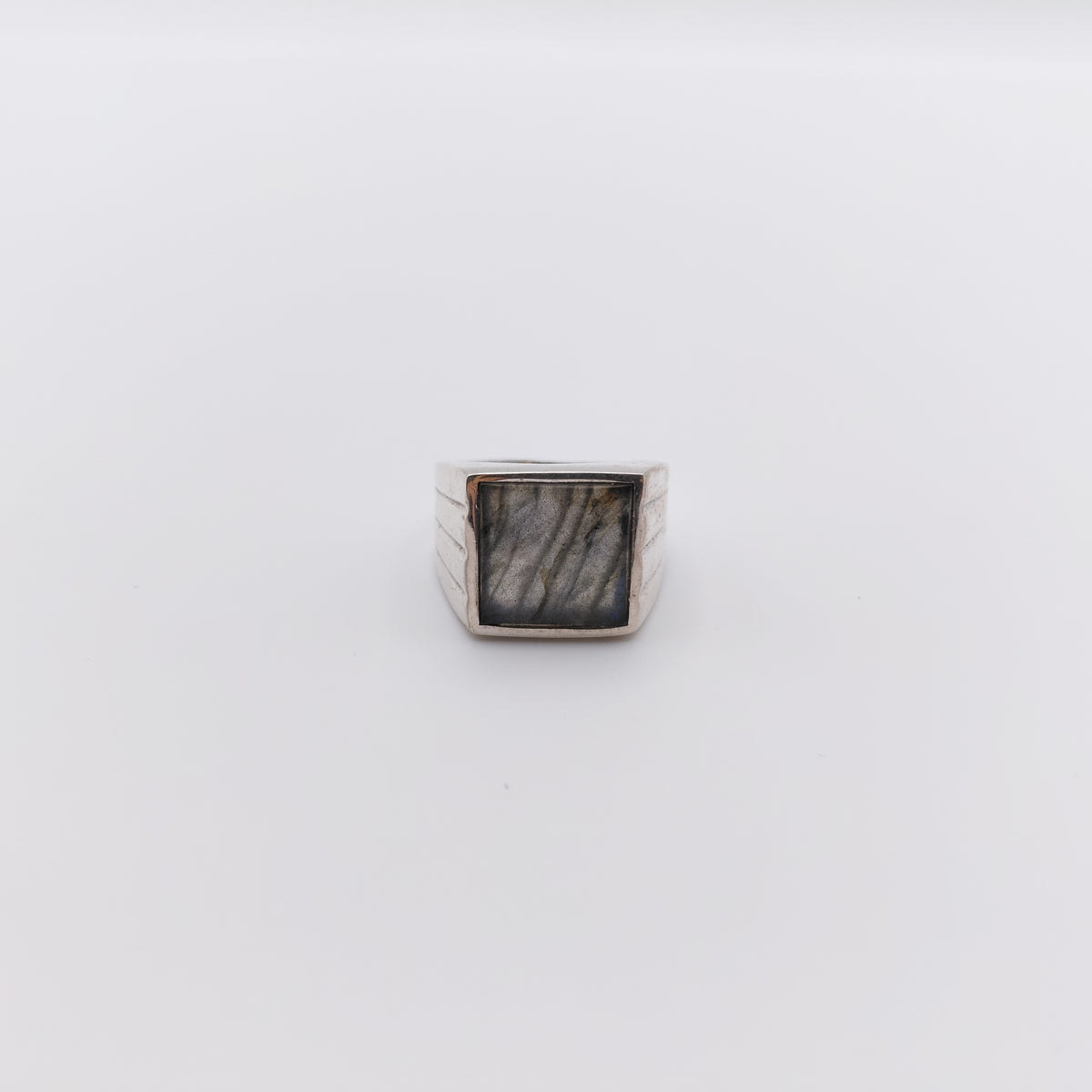 Anello Argento Sterling, Labradorite.