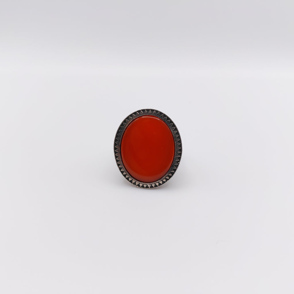 Anello Argento Sterling e Pietra Corniola.