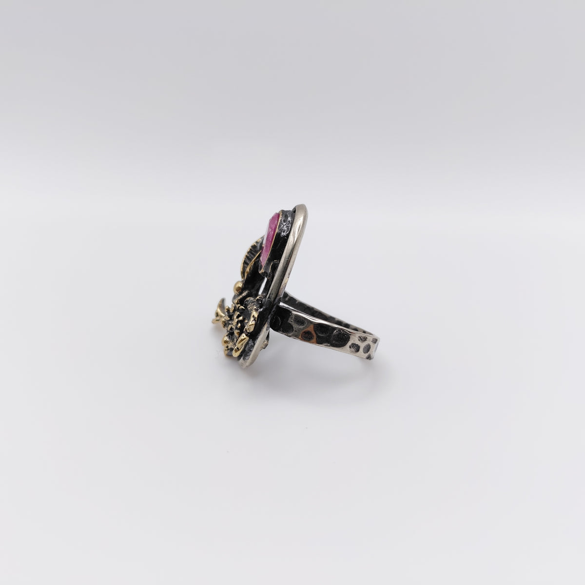 Anello Argento Sterling, Radice di Rubino.