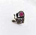 Anello Argento Sterling, Radice di Rubino.