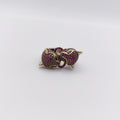 Anello Smeraldo, Tormalina Rosa, "Pantere"