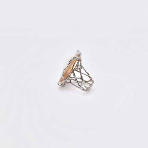 Anello Argento Sterling, Cammeo Italiano.