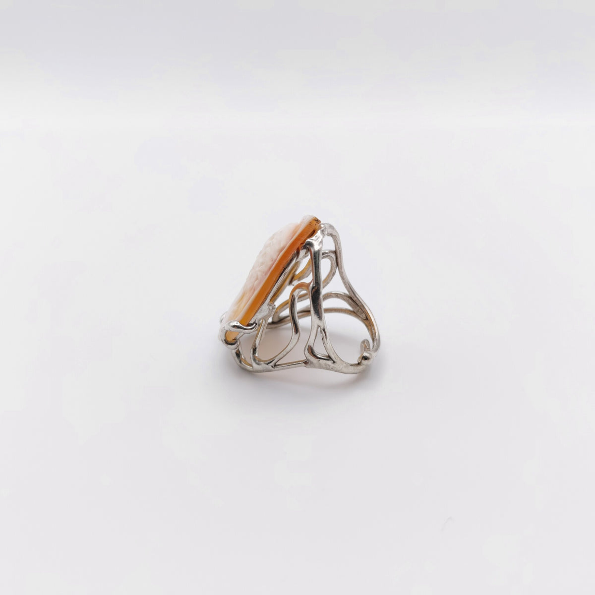 Anello Argento Sterling Cammeo Italiano.