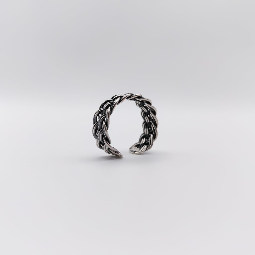 Anello Argento Sterling a Treccia.