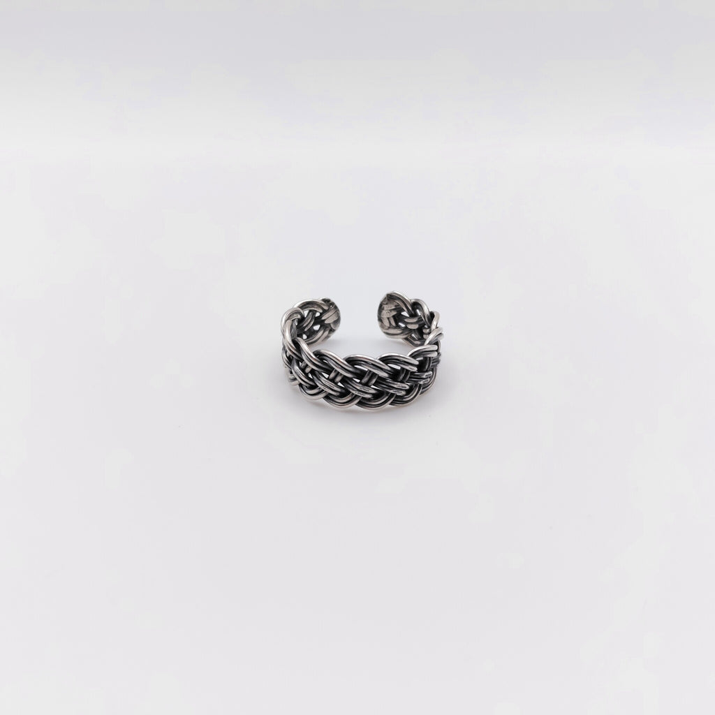 Anello Argento Sterling a Treccia.
