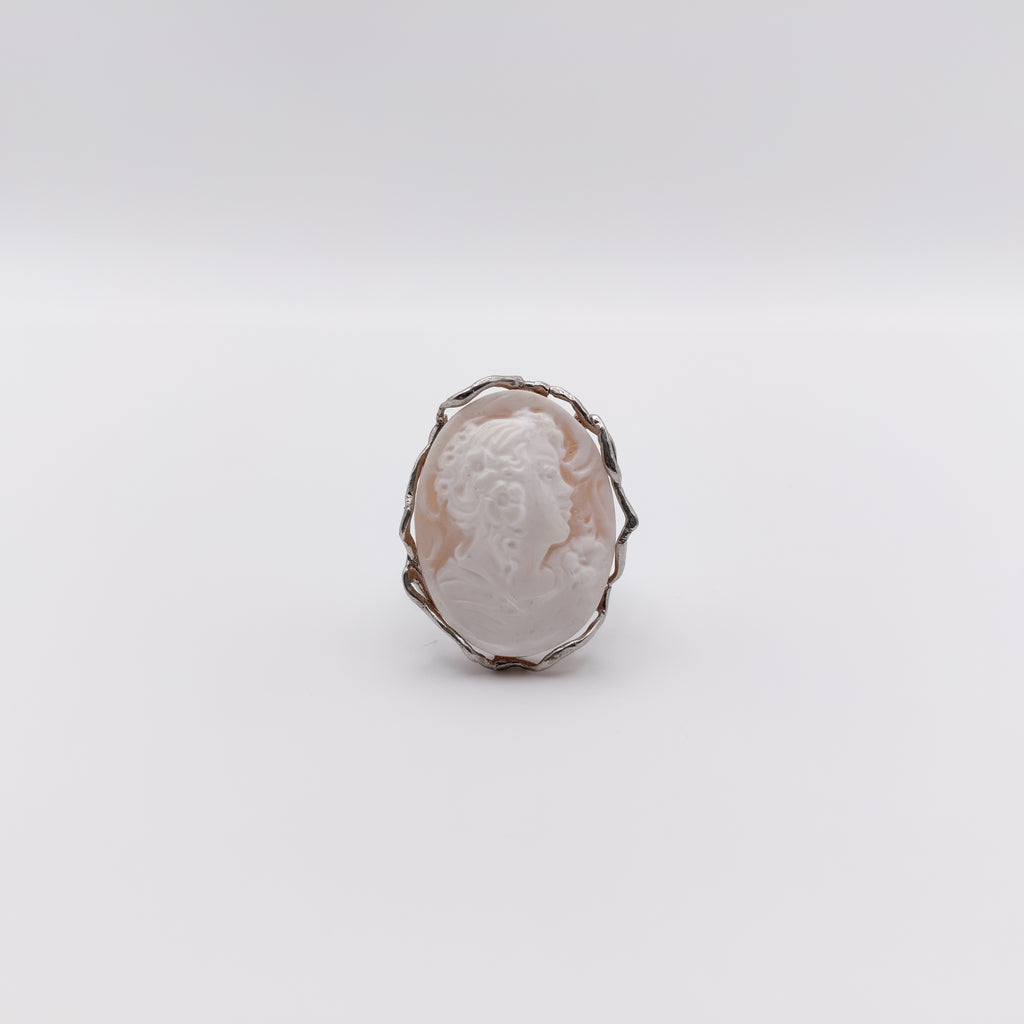 Anello Argento Sterling, Cammeo Italiano.
