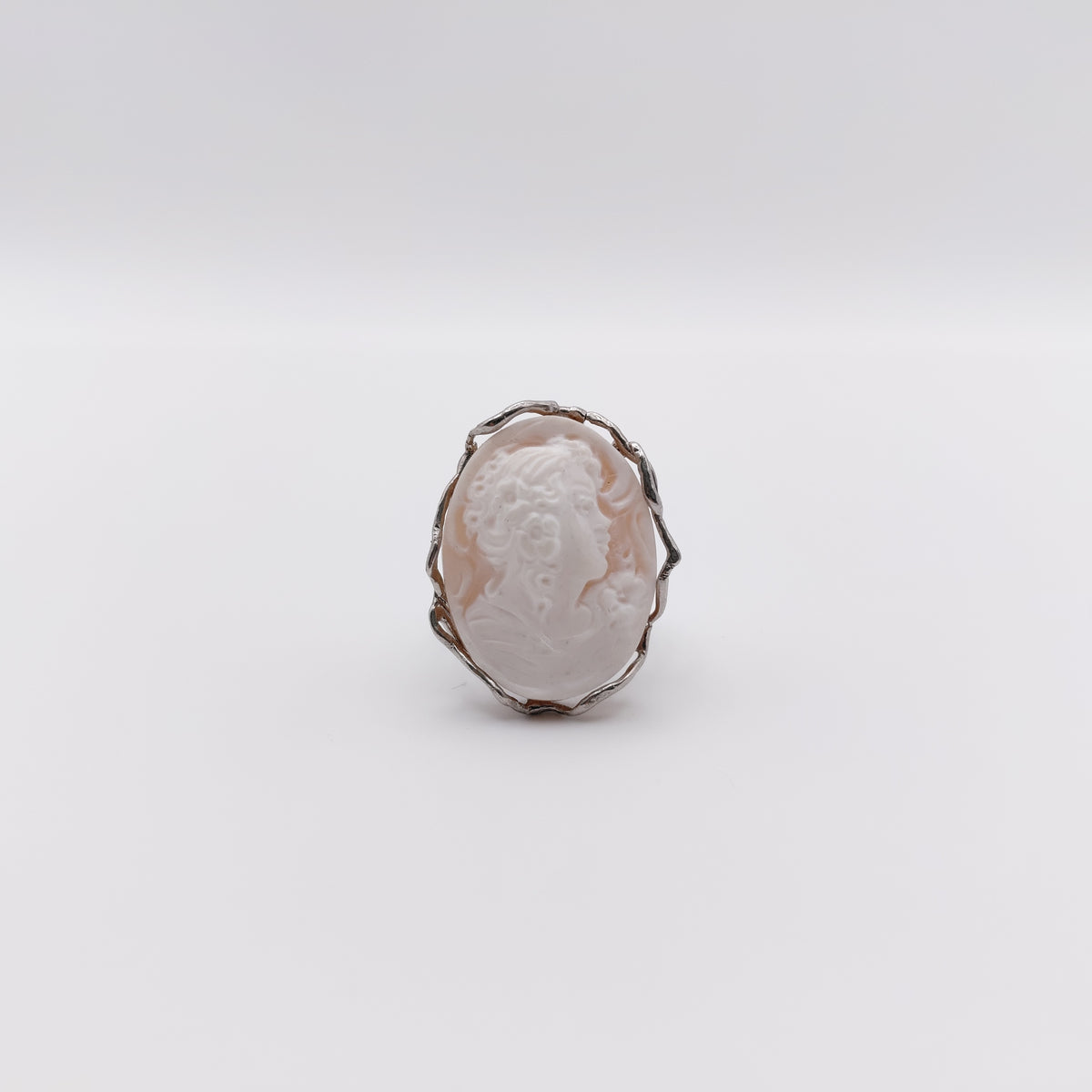 Anello Argento Sterling, Cammeo Italiano.