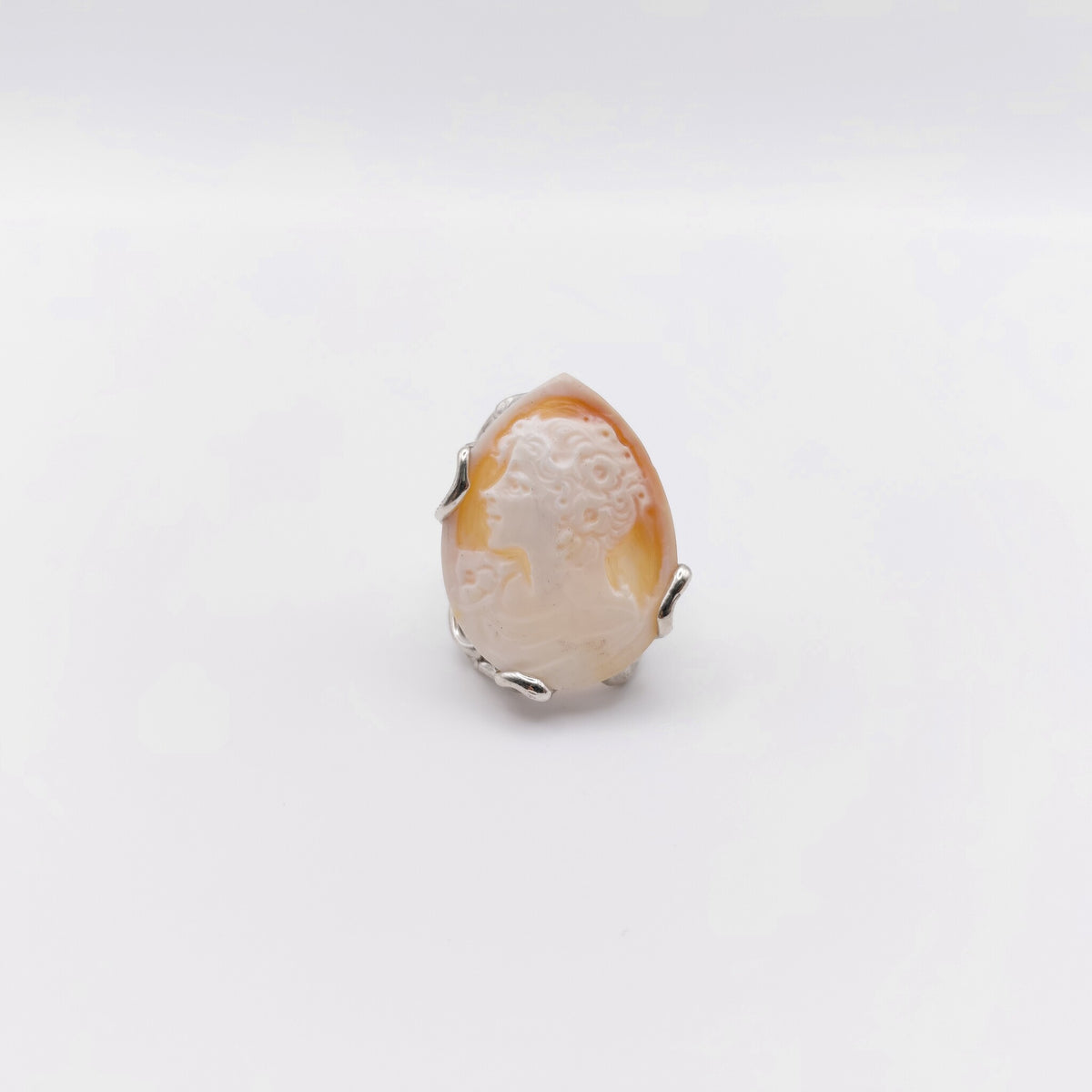Anello Argento Sterling Cammeo Italiano.