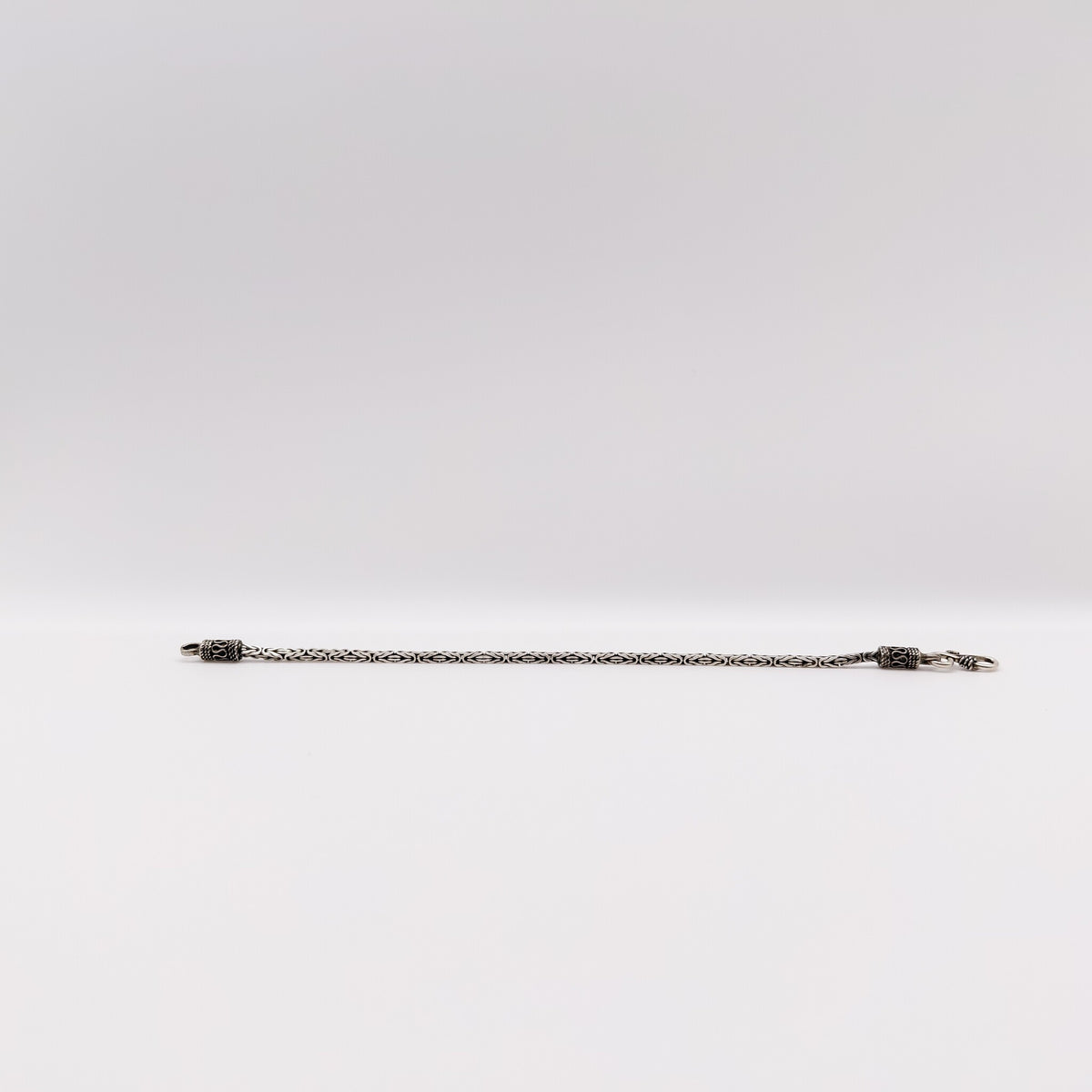 Bracciale Argento Sterling Maglia Bizantina Classica.