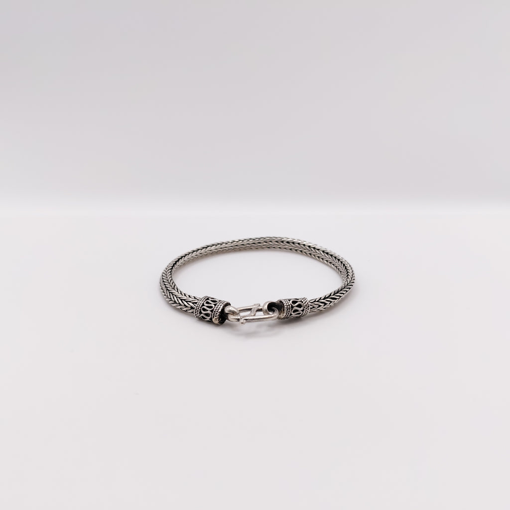 Bracciale Argento Sterling Maglia Bizantina Classica.