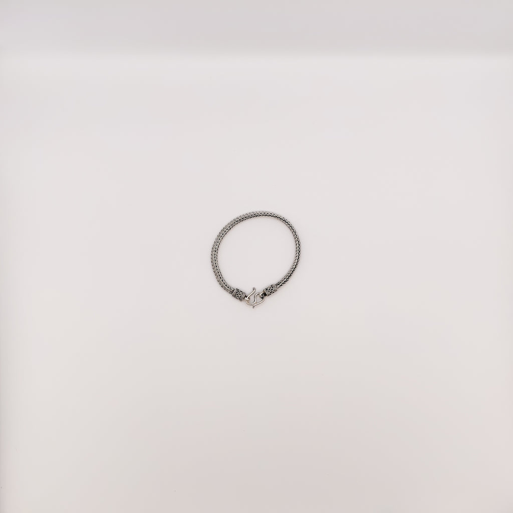 Bracciale Argento Sterling Maglia Bizantina Classica.