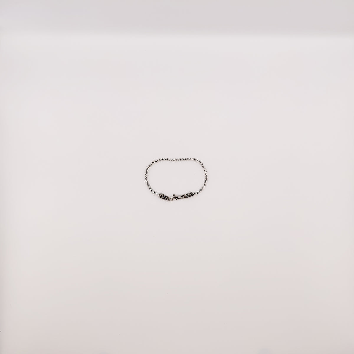 Bracciale Argento Sterling Maglia Bizantina Classica.