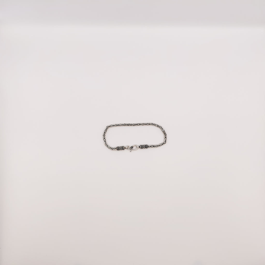 Bracciale Argento Sterling Maglia Bizantina Classica.