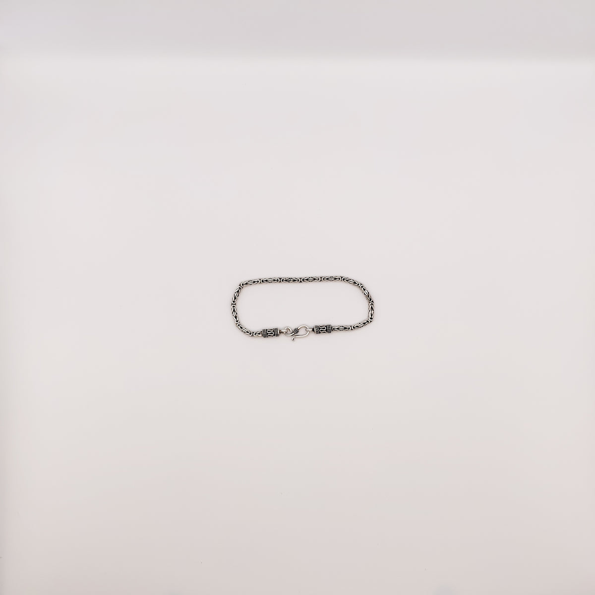Bracciale Argento Sterling Maglia Bizantina Classica.