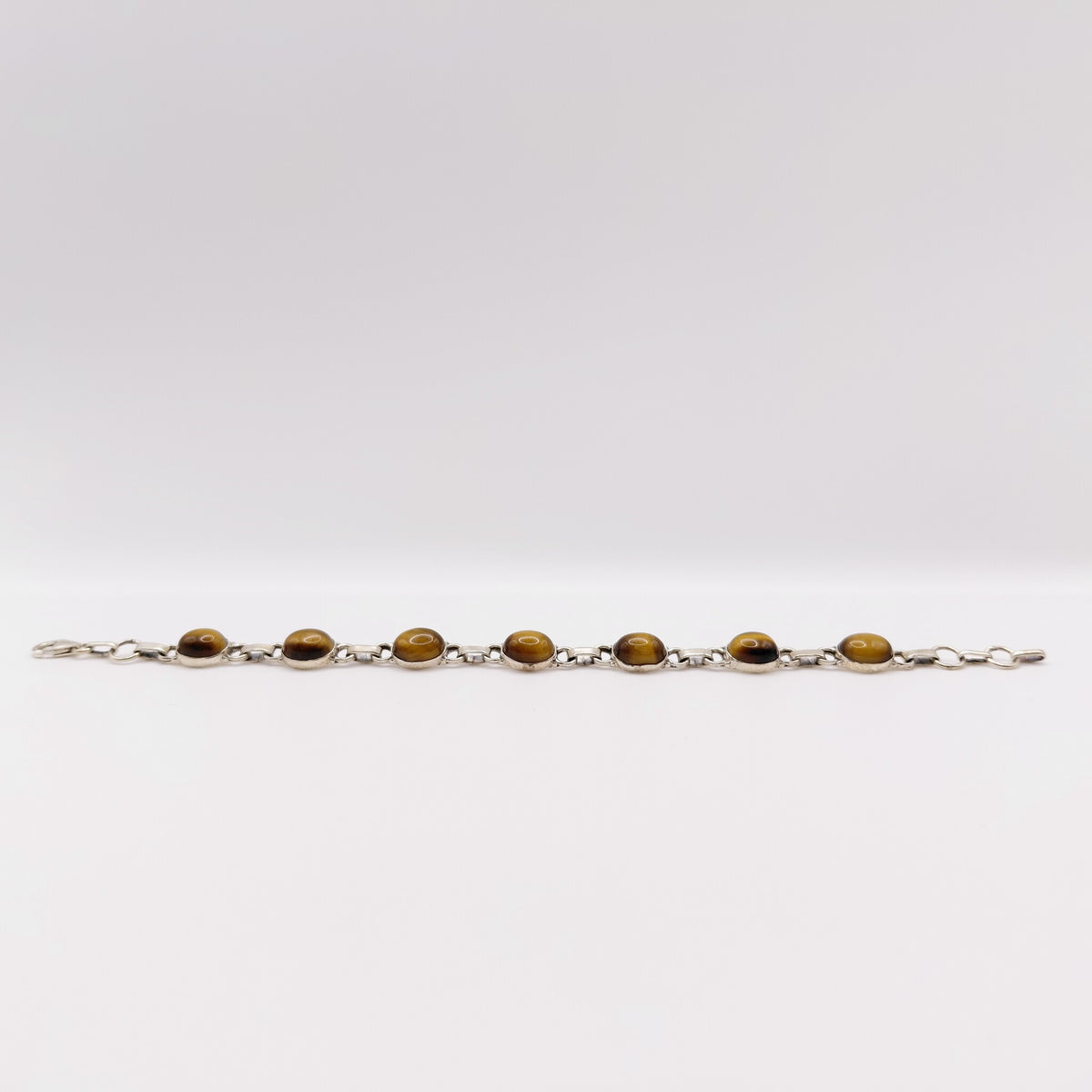 Bracciale Argento Sterling con Occhio di Tigre.