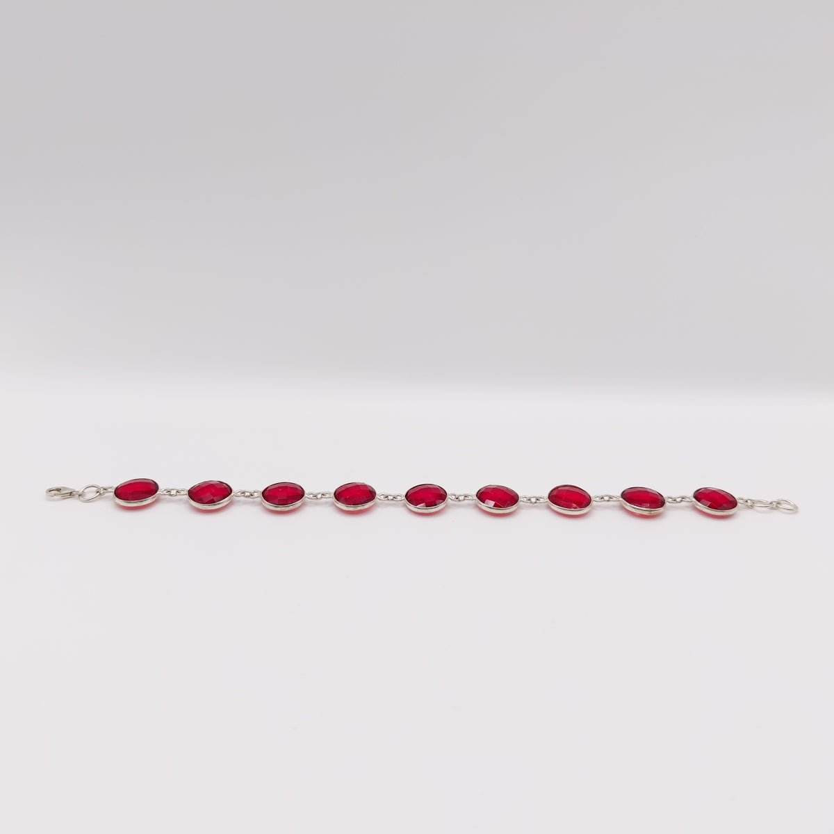 Bracciale Argento Sterling con Granata.