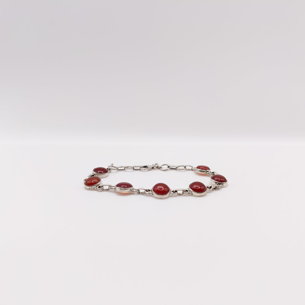 Bracciale Argento Sterling con Pietra Corniola.
